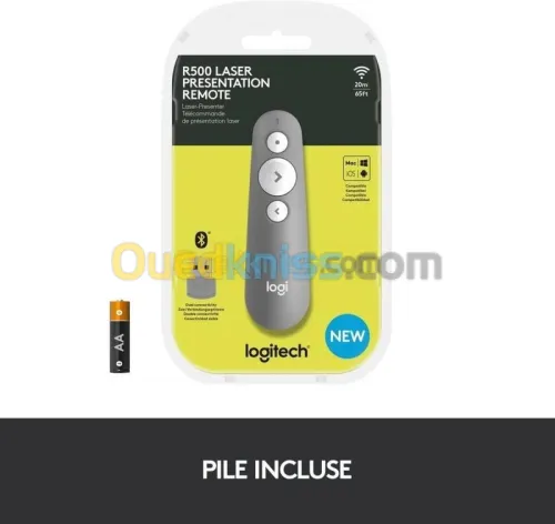 Logitech R500s - Télécommande de présentation - 3 boutons