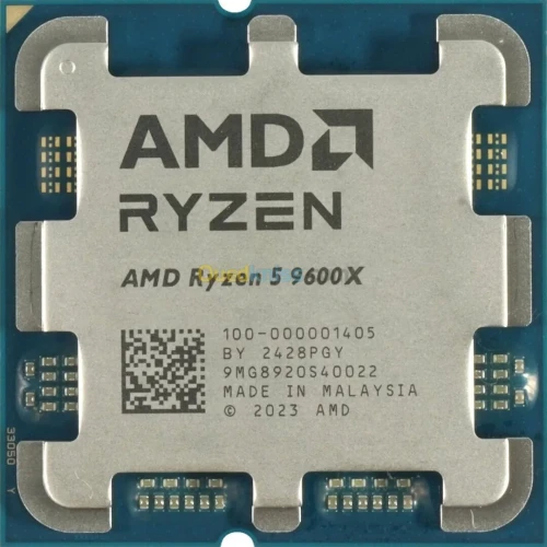 Processeur AMD RYZEN 5 9600X - SOCKET AM5 - 1006-COEURS - 12-THREADS - 4.7GHZ - 38MO CACHE 170W