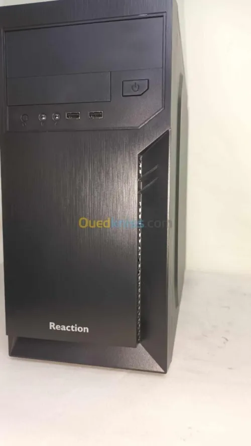 Boitier Reaction 6502 Micro ATX Case + Combo Reaction Clavier Souris KM300 - Alimentation 200W
