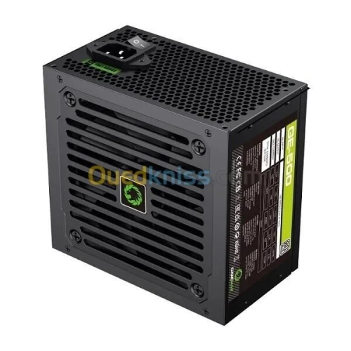 ALIMENTAION GAMEMAX GE-500-500W AC FULL RANGE 100-240V ATX 20 4PIN ATX 20 +4PIN CPU 4 PCI-E 3X SATA NOIR