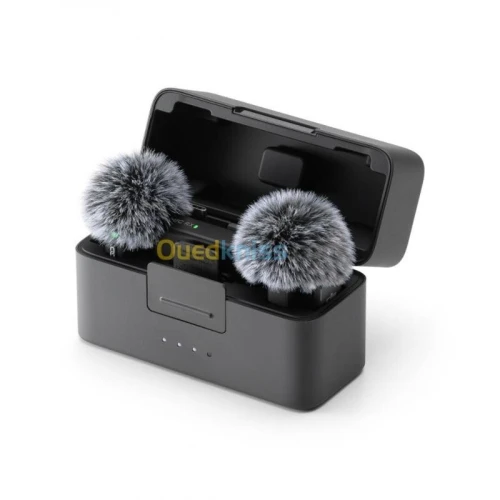 DJI MIC MINI (2 TX + 1 RX + CHARGING CASE ) MICROPHONE COMPACT - PORTÉE 400 M - STOP BRUIT - NOIR
