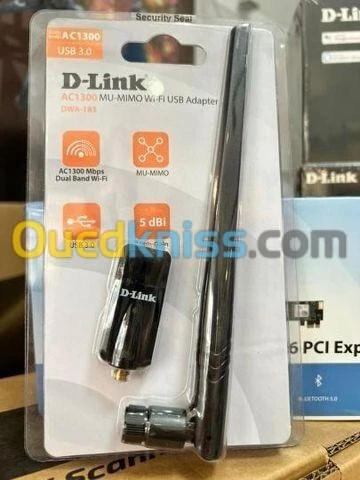 D-Link DWA-185 Adaptateur USB 3.0 double bande sans fil AC1300