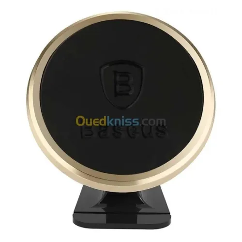 BASEUS 360 ADJUSTABLE MAGENETIC PHONE MOUNT HOLDER - SUPPORT AJUSTABLE - PARE-BRISE - GOLD