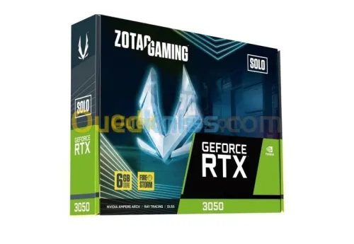 ZOTAC GAMING GEFORCE RTX 3050 6GB GDDR6 SOLO - 1470 MHZ - SUPPORTS 4K - PCI EXPRESS 4.0 - HEATSINK