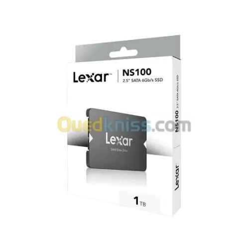 LEXAR NS100 1TB - DISQUE DUR INTERN SATA III SSD 2.5 - 550MBs - UP TO 2000 Hz - 6Gbs- NOIR