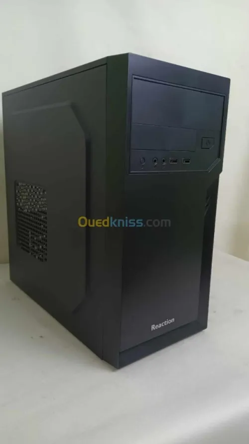 Boitier Reaction 6502 Micro ATX Case + Combo Reaction Clavier Souris KM300 - Alimentation 200W