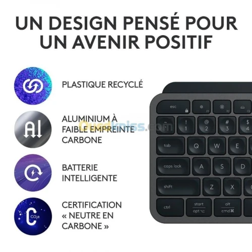 LOGITECH MX KEYS S - CLAVIER SANS FIL - RÉTRO-ÉCLAIRAGE - LOGITECH FLOW - WINDOWS ET MACOS - QWERTY