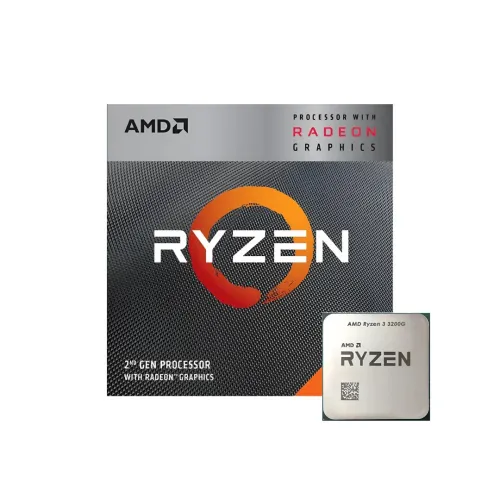 PROCESSEUR AMD RYZEN 3 3200G - AM4 - 4.0 GHZ - 4 CŒURS - 4 THREADS - RADEON VEGA 8 - VENTILO BOX