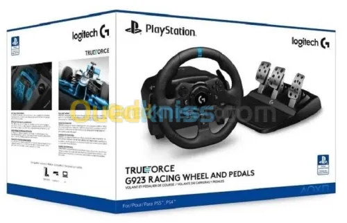 LOGITECH G923 Volant de Course TRUEFORCE et Pédales Pédales Sensibles Double Embrayage PS5 XBOX PC