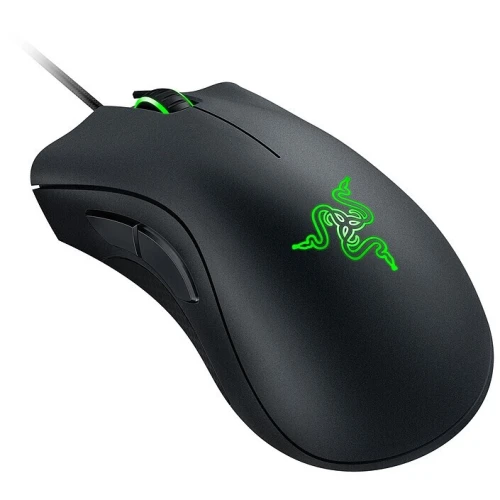 RAZER DEATHADDER ESSENTIAL - SOURIS GAMING FILAIRE - CAPTEUR OPTIQUE 6400 DPI - 5 BOUTONS PROGRAMMABLES - ÉCLAIRAGE VERT - BACLK & WHITE