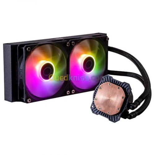 COOLER MASTER MASTERLIQUID 240L CORE ARGB - WATERCOOLING BLACK EDITION - INTEL ET AMD - 2 FAN 120 mm