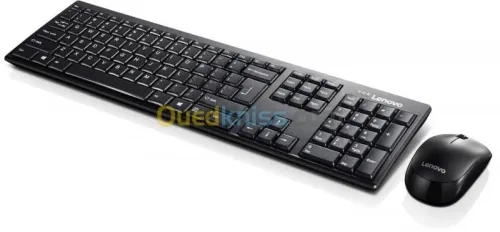 LENOVO 100 COMBO CLAVIER & SOURIS - SANS FIL - 2,4 GHz -1000 DPI - 10 m - USB - AZERTY - NOIR