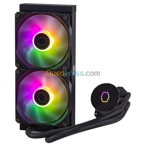 COOLER MASTER MASTERLIQUID 240L CORE ARGB - WATERCOOLING BLACK EDITION - INTEL ET AMD - 2 FAN 120 mm