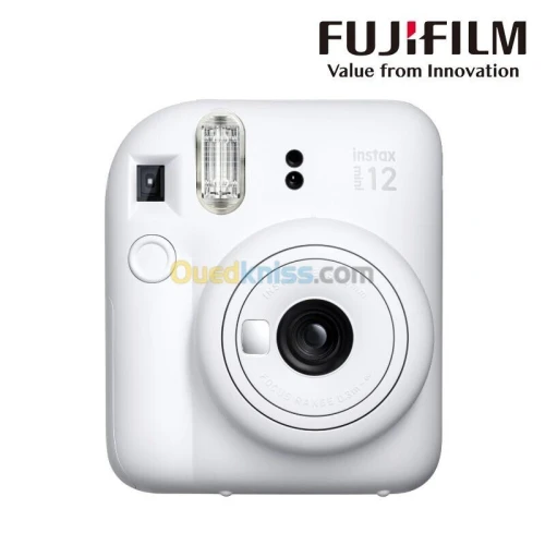FUJIFILM INSTAX MINI 12 - INSTANT CAMERA - EXPOSITION AUTOMATIQUE - OBJECTIF INTÉGRÉ - BLANCH