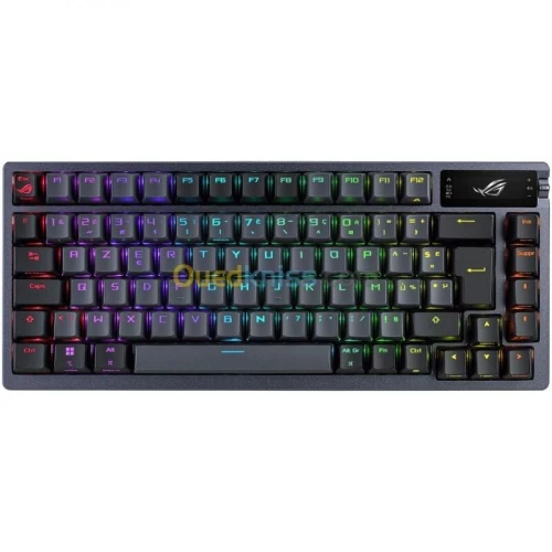 ASUS ROG AZOTH - CLAVIER MÉCANIQUE - COMPACT 75% - ROG NX RED - USB - BLUETOOTH - ECRAN OLED - RGB