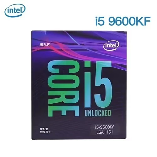 INTEL CORE I5-9600KF - PROCESSEUR GAMING 6 COEURS - JUSQUÀ 4.6GHZ - SOCKET LGA1151 - SANS GPU INTÉGRÉ - BOX