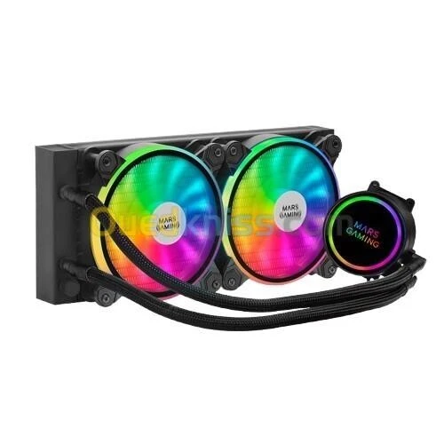 WATER COOLING MARS GAMING ML-ONE240 RGB - MULTI SOCKET - TDP 250W - INFINITY MIRROR - BLACK - WHITE