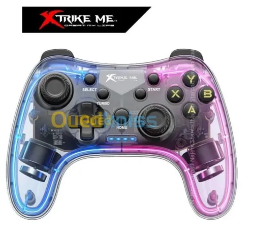 MANETTE DE JEUX XTRIKE ME GP-52 - SANS FIL RGB - PHONE HOLDER - PS4 - SWITCH -ANDROID PC - TYPE-C