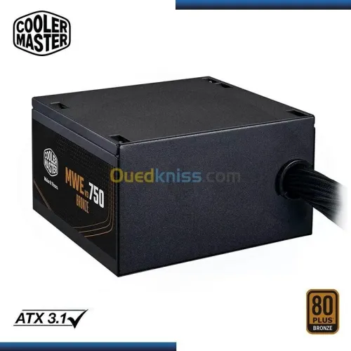 COOLER MASTER MWE BRONZE 750W V3 - ALIMENTATION 80 PLUS BRONZE - 230 V - ATX 3.1 - DC TO DC - NOIR