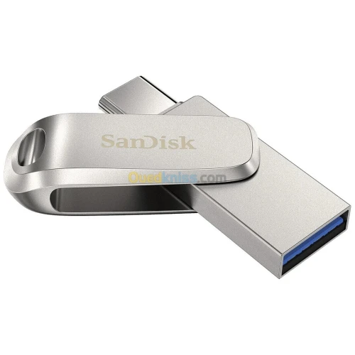 SANDISK ULTRA DUAL DRIVE LUXE 1TB - USB-C - USB 3.2 - JUSQU'À 400 MO/S - METAL DESIGNE - PC & MAC