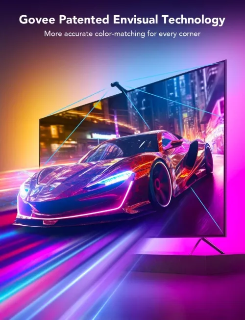 GOVEE DREAMVIEW T2 TV BACKLIGHT - H605C - WI-FI + BLUETOOTH - 75-85 INCH TV - COLOR-MATCH - MUSIC
