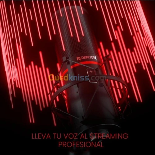 REDRAGON BLAZAR GM300 - MICROPHONE GAMING - LED STREAMING - 20 KHZ - USB - 1,7M - MÉTAL - NOIR