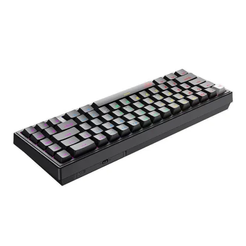 HAVIT KB874L - CLAVIER MÉCANIQUE GAMING - RGB BACKLIT - SWITCHES RED - 67 TOUCHES - COMPACT - BLACK