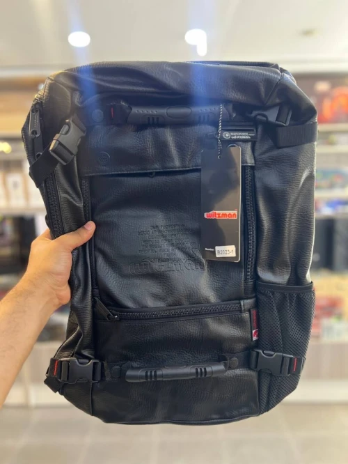 WITZMAN B2023-1 - SAC À DOS DE VOYAGE - GRANDE CAPACITÉ - COMPARTIMENT MULTI-USAGE - DESIGN MODERNE - MATÉRIAUX RÉSISTANTS - BLACK