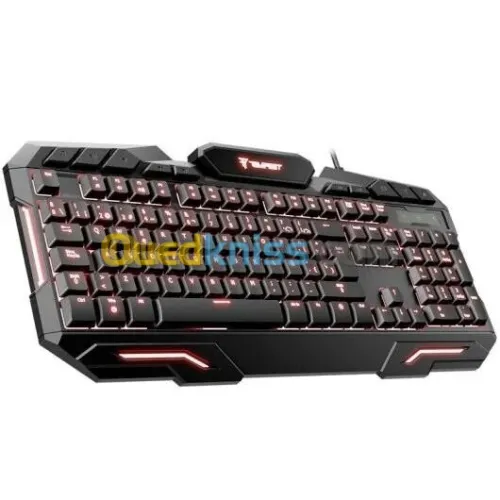 TEMPEST K8 RADIANCE RGB - CLAVIER GAMING RÉTROÉCLAIRÉ - ANTI-GHOSTING - 3 COULEURS LED - BLACK 