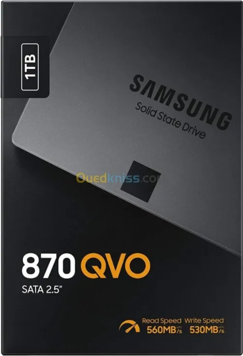 Samsung SSD 870 QVO 1To - Disque Dur SSD Interne - 560 MBs
