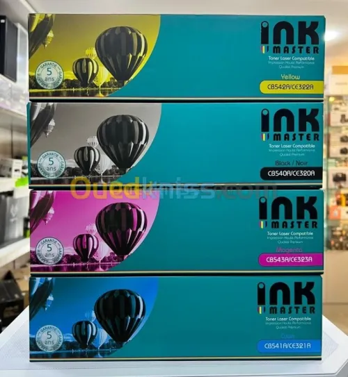 INKMASTER PACK DE TONER COMPATIBLE CF543A - CF403A - CRG-54 - CRG-045 - CRG-067 - NOIR & COULEUR 