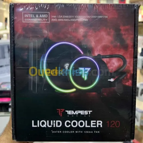 TEMPEST LIQUID COOLER 120 - WATERCOOLING RGB - RADIATEUR 120mm - PWM - INTEL & AMD - BLACK 