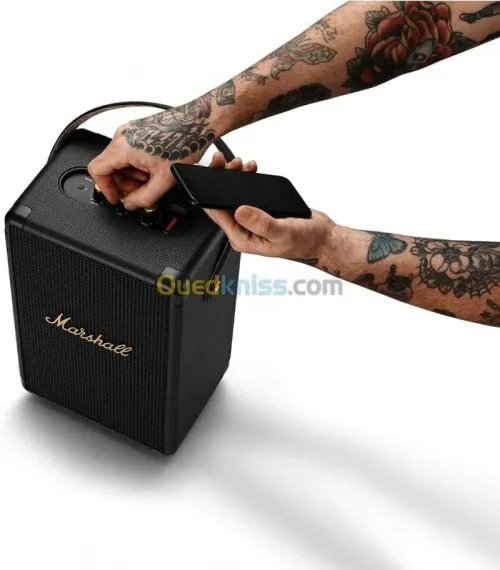 BAFFLE MARSHALL TUFTON - BLUETOOTH PORTABLE - - MULTI-HÔTES - TRUE STEREOPHONIC - IMPERMÉABLE- NOIR