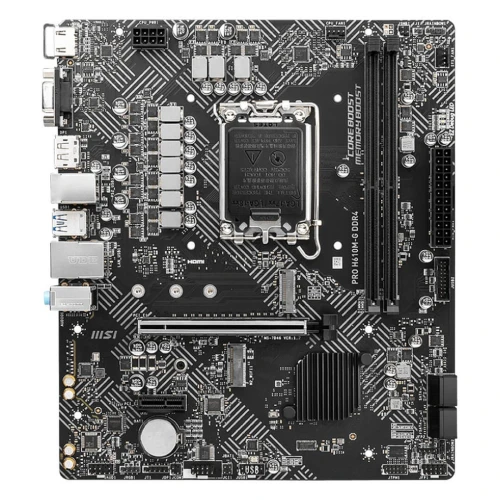 MSI PRO H610M-G - CARTE MÈRE MICRO ATX - DDR4 - SOCKET 1700 INTEL - H610 EXPRESS - 2X DDR4 - BLACK