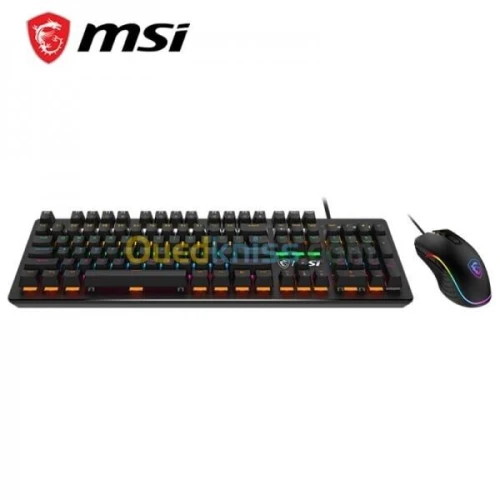 MSI FORGE GK300 - MECHANICAL KEYBOARD - BLUE SWITCHES - RGB - ERGONOMIC - ANTI-GHOSTING - BLACK