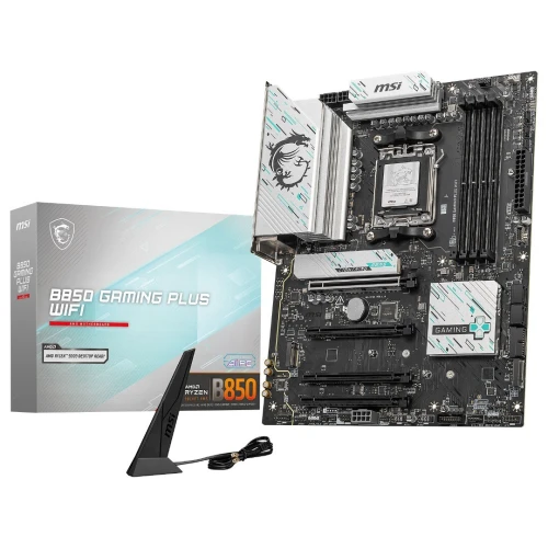 MSI B850 GAMING PLUS WIFI - CARTE MÈRE ATX - SOCKET AM5 - DDR5 - PCIe 5.0 - M.2 - 5GbE - WI-FI 7 - BLACK
