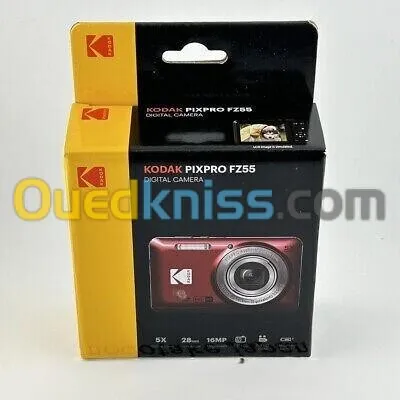 KODAK PIXPRO FZ55 - APPAREIL PHOTO COMPACT 16 MP - ZOOM OPTIQUE 5X - VIDÉO FHD - LCD 2.7 - 
