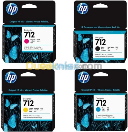 HP 712 Cartouche Originale Pour HP DesignJet T210 T230 T250 T630 T650
