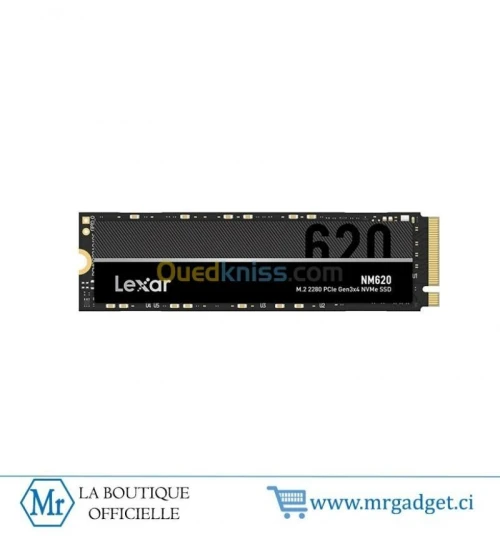 LEXAR NM620 1To - SSD M.2 - Disque Dur interne - NVMe - jusqu'à 3500 Mos