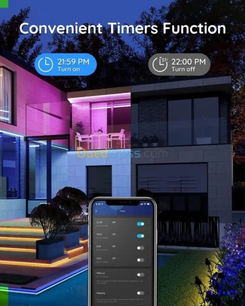 GOVEE OUTDOOR LED STRIP LIGHTS RGBIC - H6172- 32.8 FT - 10M - SMART LED LIGHTS - BLUETOOTH - ETANCHE