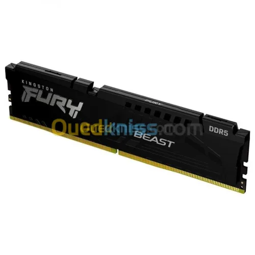 KINGSTON FURY BEAST - 16GO DDR5 - 1 BARRETTE 16GO - 5200MHZ CL36 - XMP 3.0 - AMDINTEL - BLACK
