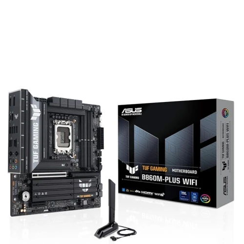 ASUS TUF GAMING B860M-PLUS WIFI - CARTE MÈRE MICRO-ATX - SOCKET LGA1851 - INTEL B860 - DDR5 - PCIe 5.0 - WIFI 7