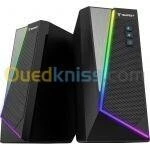 TEMPEST M20 GAMING SPEAKERS - ENCEINTES 2.0 - SON STÉRÉO - RÉTROÉCLAIRAGE RGB - USB - 3.5mm -BLACK 