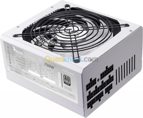 MARS GAMING MPZE750M - ALIMENTATION 750W - FULL MODULAIRE - 80 PLUS SILVER - TECHNOLOGIE AI - WHITE 