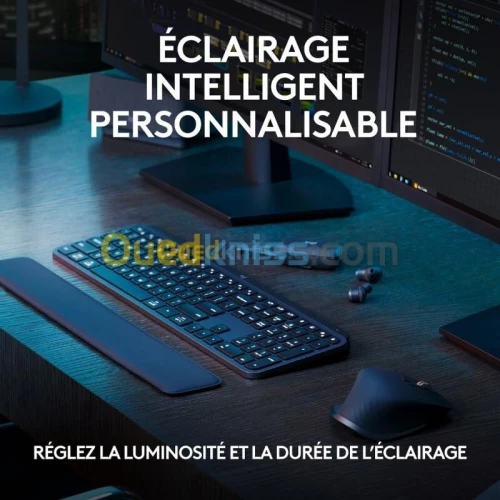 LOGITECH MX KEYS S - CLAVIER SANS FIL - RÉTRO-ÉCLAIRAGE - LOGITECH FLOW - WINDOWS ET MACOS - QWERTY