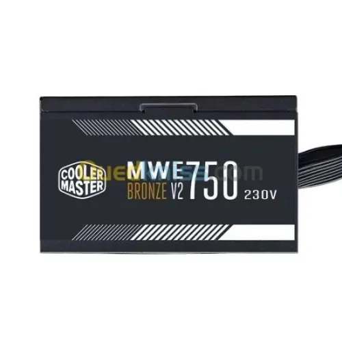 COOLER MASTER MWE 750W BORNZE V2 - ALIMENTATION 80 PLUS BORNZE -  230V - NOIR