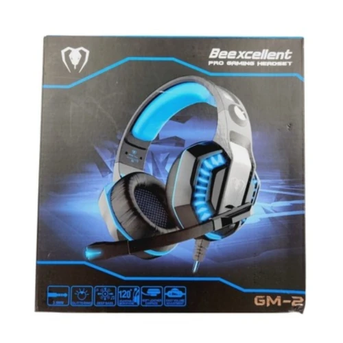 CASQUE GAMER BEEXCELLENT GM-2 - JACK 3.5MM + USB - MICRO FLEXIBLE - SON STÉRÉO PUISSANT - LED