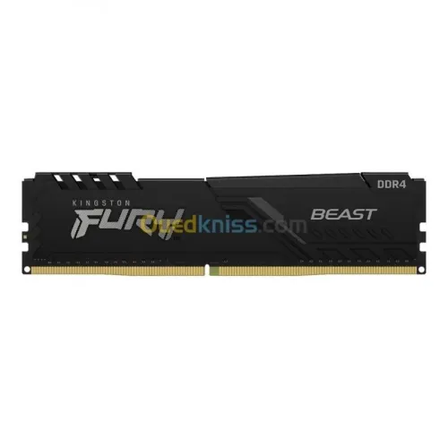KINGSTON FURY BEAST - 8GO DDR4 - 1 BARRETTE 8GO - 3200MHZ CL36 - XMP 3.0 - AMDINTEL - BLACK