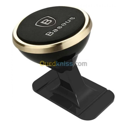 BASEUS 360 ADJUSTABLE MAGENETIC PHONE MOUNT HOLDER - SUPPORT AJUSTABLE - PARE-BRISE - GOLD