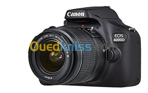 CANON EOS 4000D Reflex Numérique 18 MP - Ecran 2.7" - Vidéo HD - Wi-Fi - Objectif 18-55mm